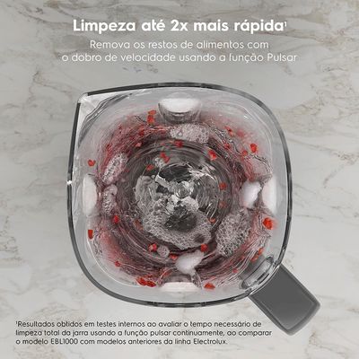 Liquidificador Electrolux 1000W 2.7L Efficient TriForce 5 Velocidades Cinza (EBL1000) 127V