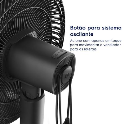 Ventilador de Coluna Electrolux 40cm 6 Pás Efficient DuoForce Air+ Cinza (EFS40) 127V