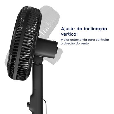 Ventilador de Coluna Electrolux 40cm 6 Pás Efficient DuoForce Air+ Cinza (EFS40) 127V
