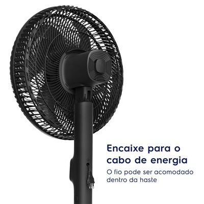 Ventilador de Coluna Electrolux 40cm 6 Pás Efficient DuoForce Air+ Cinza (EFS40) 127V