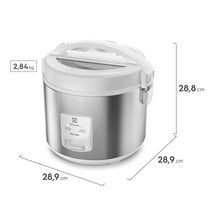 Panela de Arroz Elétrica Electrolux por Rita Lobo 3,5L Branca Efficient Visor Glass (ERC31)