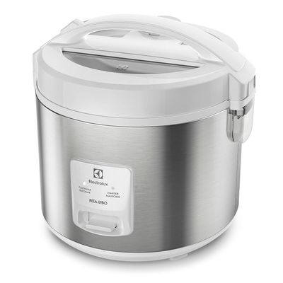Panela de Arroz Elétrica Electrolux por Rita Lobo 3,5L Branca Efficient Visor Glass (ERC31) 127V