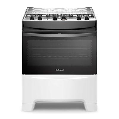 Fogão 5 Bocas Continental Branco Automático com TOPLimpaFácil (FC5IB) Premium Bivolt