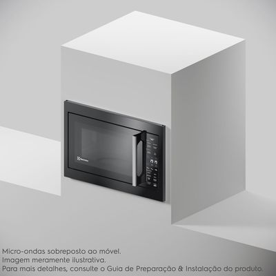 Micro-ondas de Embutir Electrolux 34L Preto Experience com Descongelamento Assistido (ME3BP) 127V