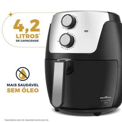 Air Fryer Britânia 4,2L Dura Mais 1500W BFR38 220V