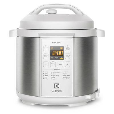 Panela de Pressão Elétrica Electrolux por Rita Lobo 6L Branca Experience Digital (PCC21) 220V