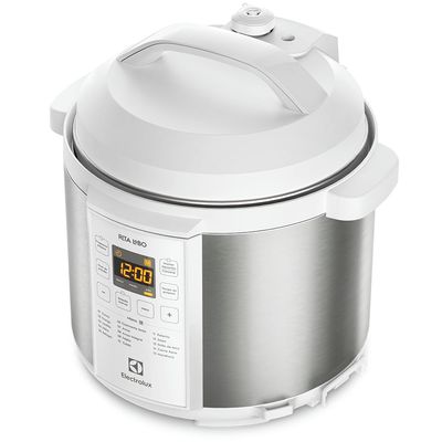 Panela de Pressão Elétrica Electrolux por Rita Lobo 6L Branca Experience Digital (PCC21) 220V