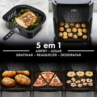 Air Fryer Oven Electrolux por Rita Lobo 12L Digital Grafite Experience 1700W (EAF85) 220V