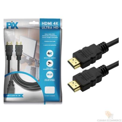Cabo De Hdmi Macho X Macho 3D 4K Resolução 3M