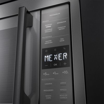 Micro-ondas de Embutir Electrolux 34L cor Inox Experience com Painel Inteligente (ME3BC) 127V