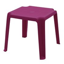 Jogo 12 Mesinhas Plásticas Infantil Rosa Tramontina Adoleta 49x42cm Brinquedoteca Escola