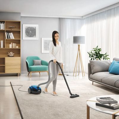 Aspirador de Pó com Saco Electrolux 1400W Compacto Sonic com tripla filtragem Azul (SON10) 127V
