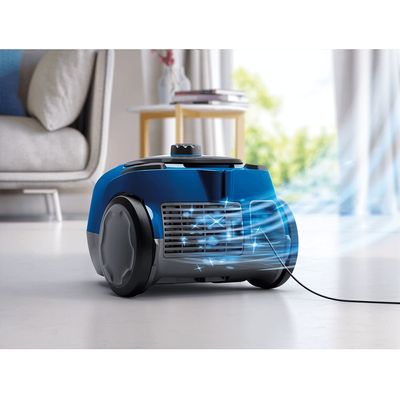Aspirador de Pó com Saco Electrolux 1400W Compacto Sonic com tripla filtragem Azul (SON10) 127V