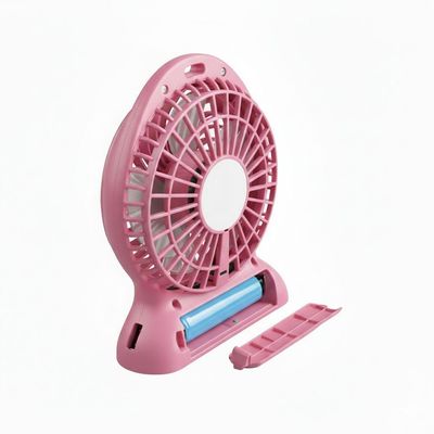Mini Ventilador Portátil Recarregável Com 3 Velocidades – Frescor Compacto Para Qualquer Lugar Rosa