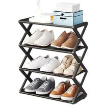 Sapateira Industrial Vintage 4 Prateleiras Para Até 8 Pares Organização Compacta Preta