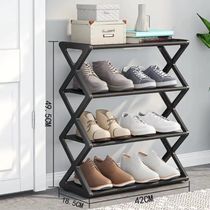 Sapateira Industrial Vintage 4 Prateleiras Para Até 8 Pares Organização Compacta Preta