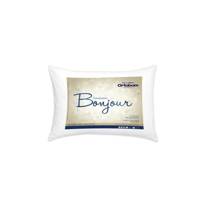 Travesseiro Ortobom Bonjour Fibra Siliconizada Branco UNICA
