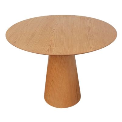Mesa De Jantar Cone Redonda 90 Cm Madeira Freijó