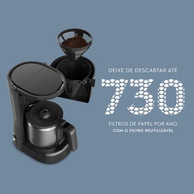 Cafeteira Elétrica Electrolux 30 Xícaras Efficient com Jarra Inox (ECM22) 220V