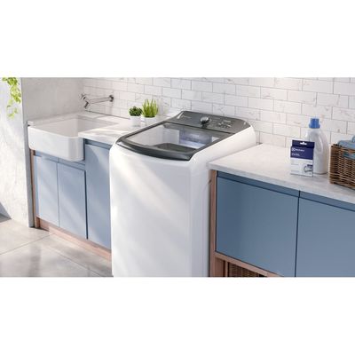 Máquina de Lavar Electrolux 18kg Branca Efficient Cesto inox e Jet&Clean (LEE18) 127V