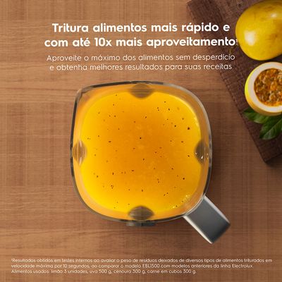 Liquidificador Electrolux 1500W 3.2L Efficient TriForce 15 Velocidades Cinza (EBL1500) 127V