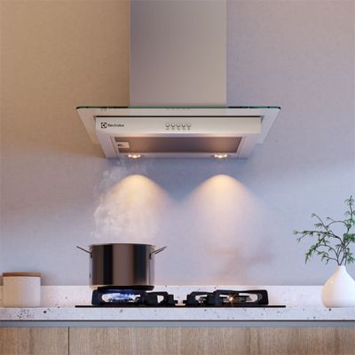 Coifa de Parede Electrolux 60cm de Vidro Efficient com Luz de Led (CE6VX) 127V