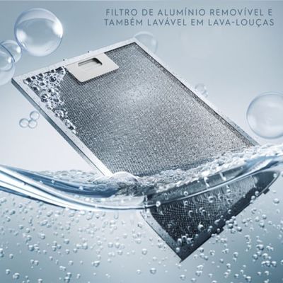 Coifa de Parede Electrolux 60cm de Vidro Efficient com Luz de Led (CE6VX) 127V