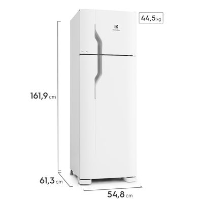 Geladeira Electrolux Cycle Defrost 260L Super Freezer Duplex Branca (DC35A) 127V