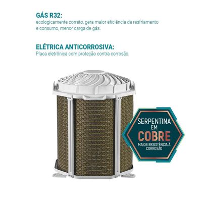 Ar-Condicionado Split 12000 BTUs Philco Quente/Frio PAC12QC 220V