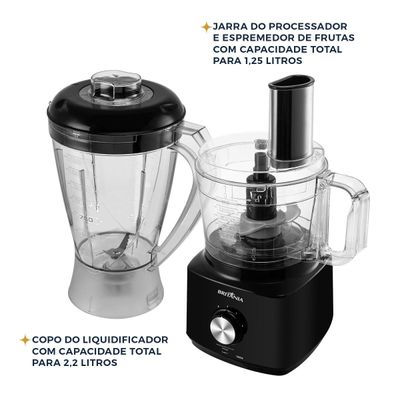 Multiprocessador Britânia 1000W 3 em 1 All In One BMP900P 220V