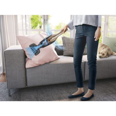 Aspirador de Pó Vertical Sem Fio Electrolux Ergorapido 2 em 1 Bocal Pet até 45 min Dourado (ERG26) Bivolt