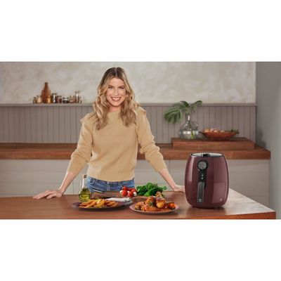 Air Fryer Electrolux por Rita Lobo 3,2L Vermelha Escura Efficient com Timer 1400W (EAF16) 127V