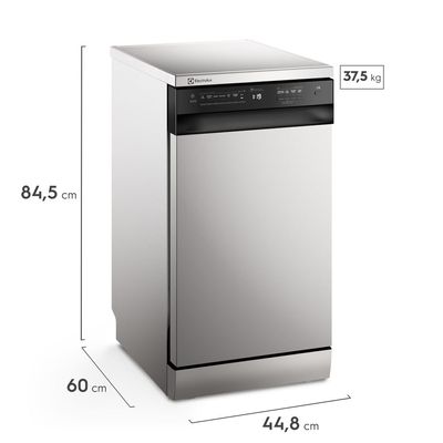 Lava-Louça Electrolux 10 Serviços Inox com Programa Lava & Seca 50 min (LS10E) 220V