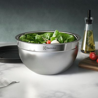Conjunto Bowls de Inox Electrolux com Tampa Plástica 3 Peças Não se aplica