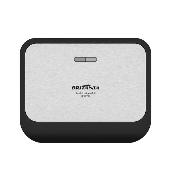 Sanduicheira e Grill Britânia Inox 2 em 1 750W BGR25B 127V