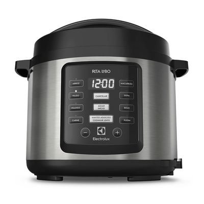 Panela de Pressão Elétrica Electrolux por Rita Lobo 5L Preta Experience Digital (PCC15) 127V