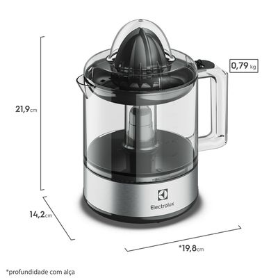 Espremedor de Laranjas e Frutas Electrolux Efficient 800ml (ECP10) 127V
