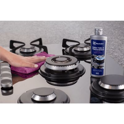 Limpa Vidro e Vitrocerâmico de Indução Electrolux Remove Manchas e Gorduras Não se aplica