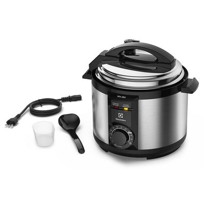 Panela de Pressão Elétrica Electrolux por Rita Lobo 5L Preta Efficient c/ Timer (PCE20) 127V