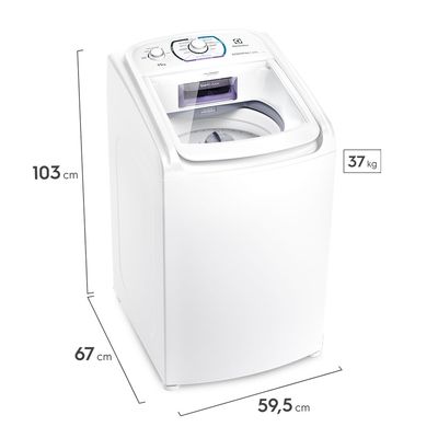 Máquina de Lavar Electrolux 11kg Branca Essential Care com Easy Clean e Filtro Fiapos (LES11) 220V