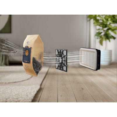 Aspirador de Pó com Saco Electrolux 1800W Compacto Experience Filtro HEPA Azul (EQP40) 220V