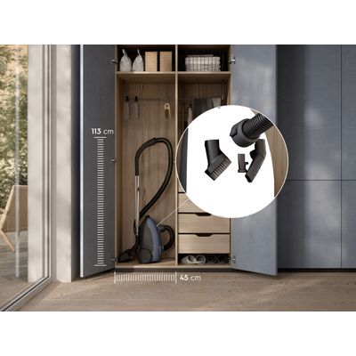 Aspirador de Pó com Saco Electrolux 1800W Compacto Experience Filtro HEPA Azul (EQP40) 220V