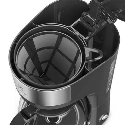 Cafeteira Elétrica Electrolux 30 Xícaras Efficient Função Manter Aquecido Cor Inox Preta (ECM20) 220V