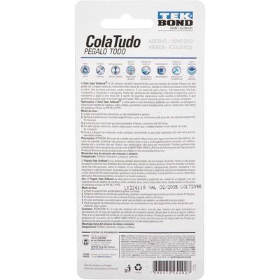 Adesivo Cola Tudo, 20 G, Tekbond
