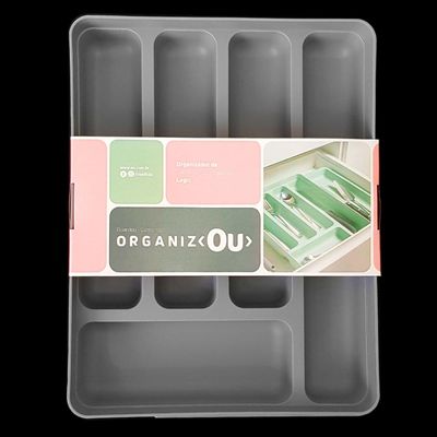Organizador Porta Talheres Extensível Gaveta Cozinha