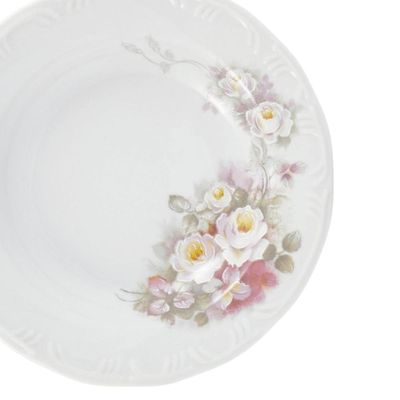 Jogo 12 Pratos Fundos Eterna 23 cm Porcelana Schmidt