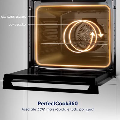 Fogão de Embutir 4 bocas Electrolux Cinza Experience Mesa de Vidro, Grill e PerfectCook360 (FE4EG) 220V