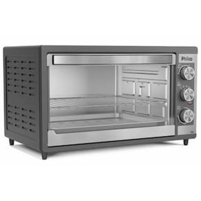 Forno Elétrico Philco PFE52P 50L Timer de 60 minutos Dupla Resistência Preto preto / 220