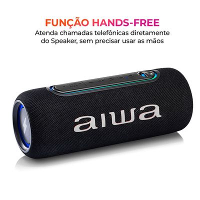 Caixa de Som Speaker AIWA SP-05-LB 30W Bluetooth IPX5 Bivolt