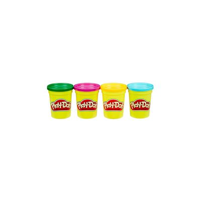 Kit de Massa de Modelar Playdoh Hasbro com 4 Unidades - Item Sortido UNICA